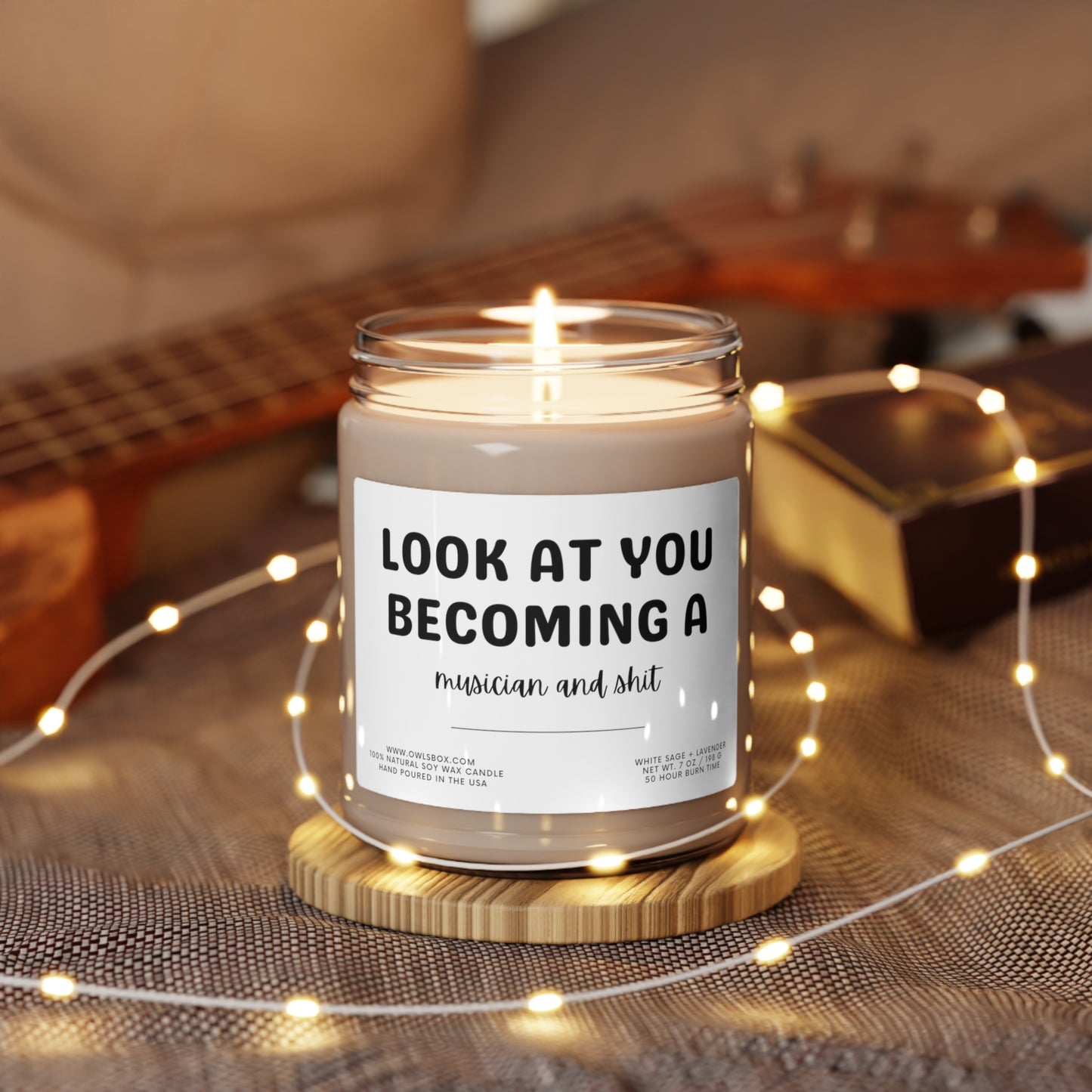 New Musician Gift | Funny Musician Gift | New Job Gift | Scented Soy Candle | Hand Poured In USA