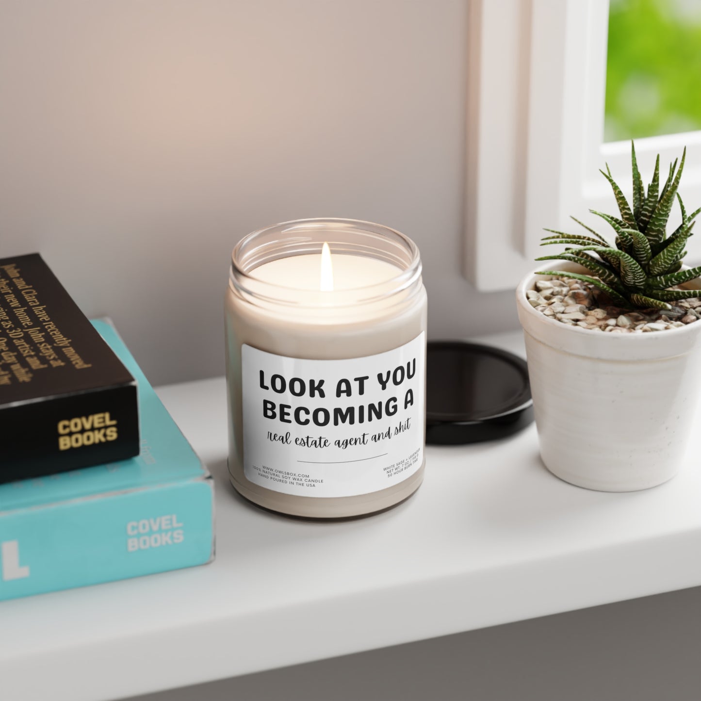 New Realtor Gift | Funny Real Estate Agent Gift | New Job Gift | Scented Soy Candle | Hand Poured In USA