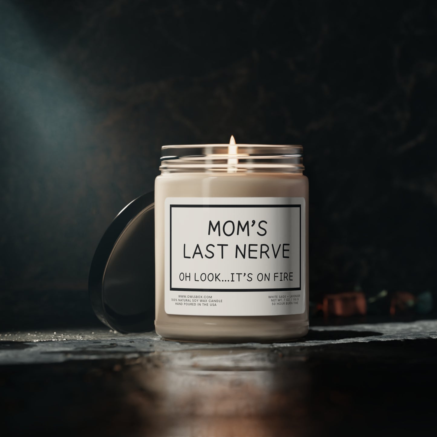Natural Soy Candle | Funny Mom Gift | Mom's Last Nerve | Funny Candle Gift | Mom Valentine Gift | Best Mom Ever