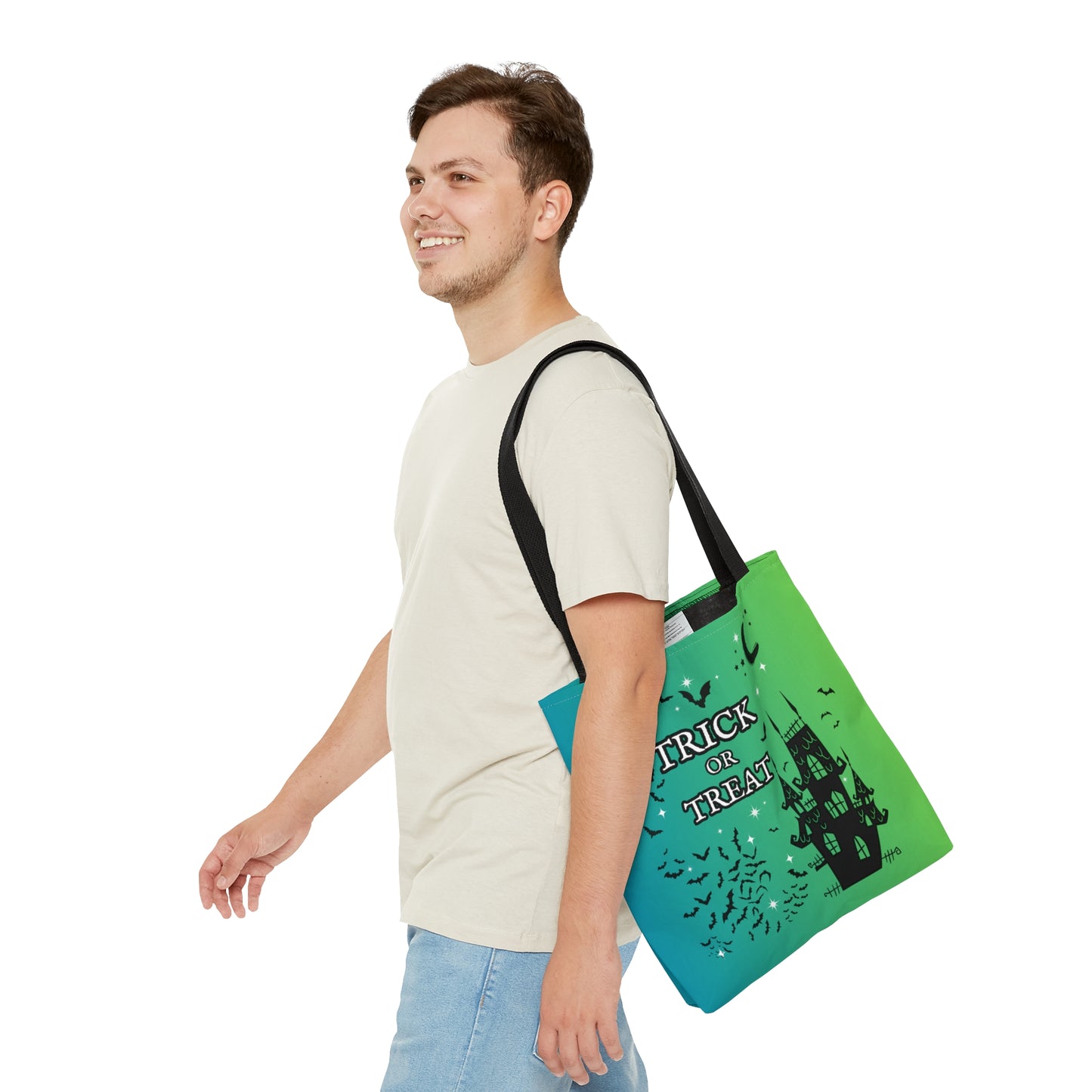 Halloween Tote Bag | Kids Trick or Treat Candy Tote | Eco Friendly, Reusable