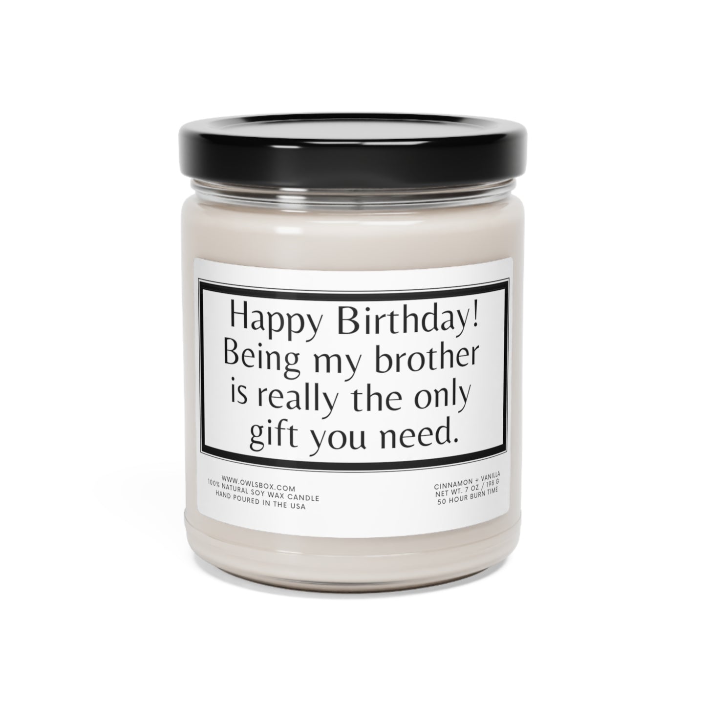 Natural Soy Candle | Brother Birthday Gift Candle | Funny Birthday Gift | Brother Sister Siblings | Lucky Brother | Funny Family