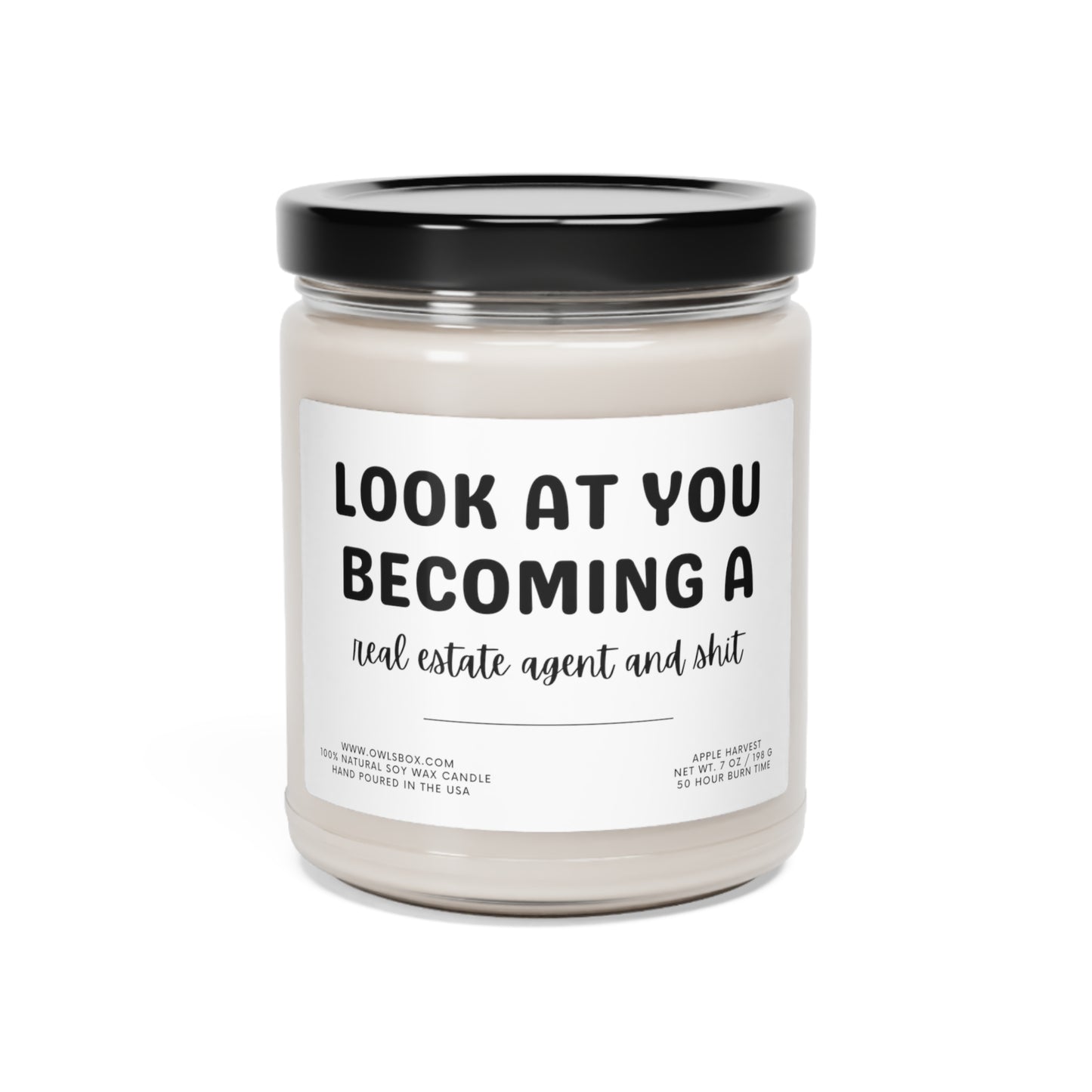 New Realtor Gift | Funny Real Estate Agent Gift | New Job Gift | Scented Soy Candle | Hand Poured In USA