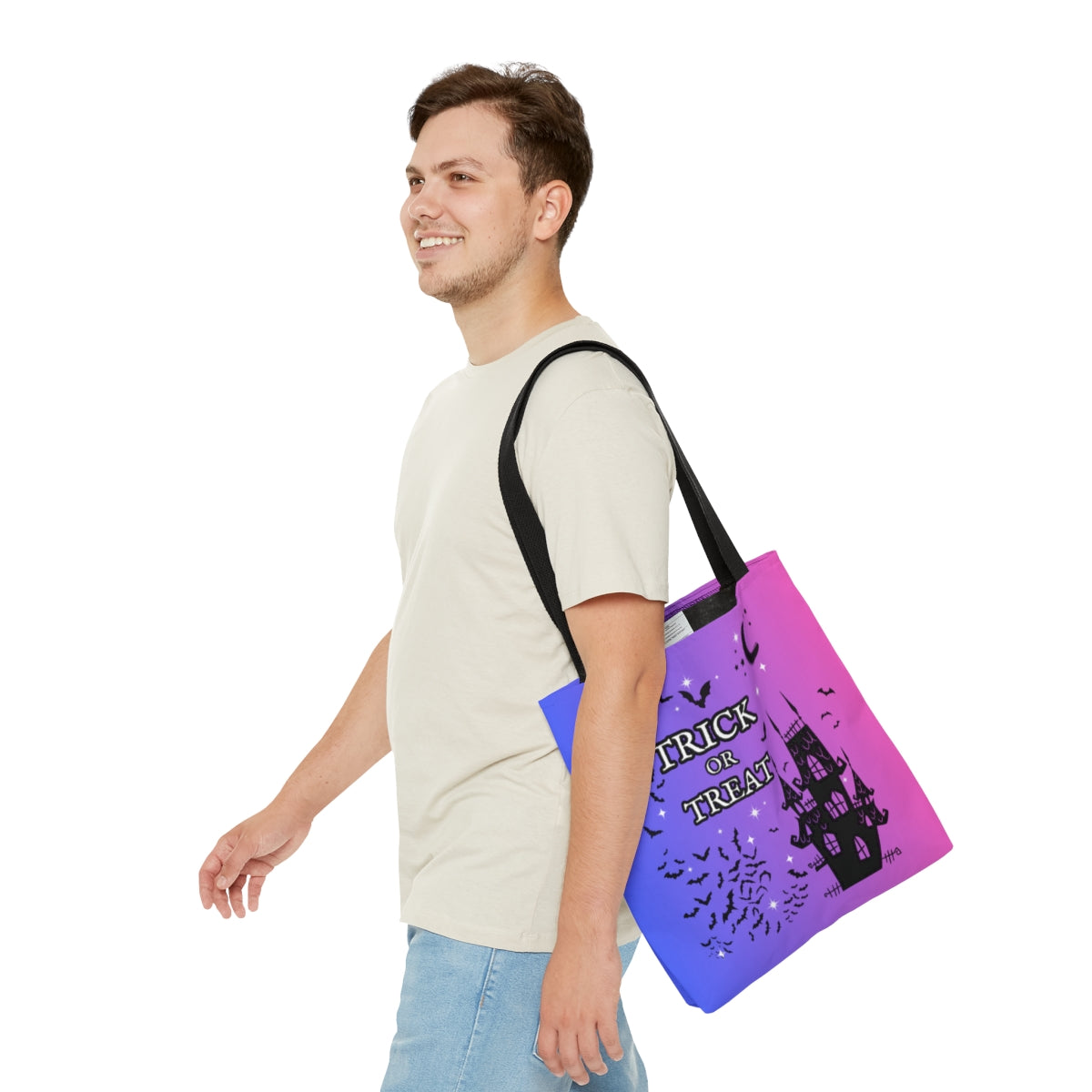 Halloween Tote Bag | Kids Trick or Treat Candy Tote | Eco Friendly, Reusable