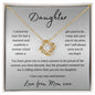 Daughter Love You Now and Forever | Gift From Mom | Love Knot Necklace