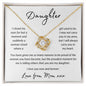 Daughter Now and Forever | Gift From Mom | Love Knot Necklace