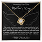 Mother's Day | In Memory Child Loss | Message Necklace