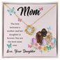 To Mom, The Best Mom Ever | Love Your Daughter | Love Knot Necklace