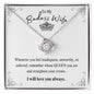 To My Badass Wife - Love Knot Necklace - Remember My Queen