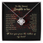 To My Daughter In Law | My Best Friend | Love Knot Necklace