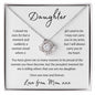Daughter Now and Forever | Gift From Mom | Love Knot Necklace