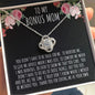 To My Bonus Mom - Thank You | Love Knot Necklace | Step Mom, Mother-In-Law, Mother-In-Love