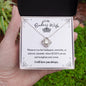 To My Badass Wife - Love Knot Necklace - Remember My Queen