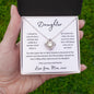 Daughter Now and Forever | Gift From Mom | Love Knot Necklace