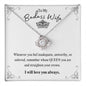 To My Badass Wife - Love Knot Necklace - Remember My Queen
