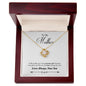 To My Mother, The Sweetest Gift | From Your Son | Love Knot Necklace