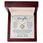 Daughter Now and Forever | Gift From Dad | Love Knot Necklace