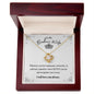 To My Badass Wife - Love Knot Necklace - Remember My Queen