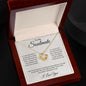 To My Soulmate Love Knot Necklace - One Wish