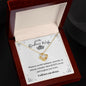 To My Badass Wife - Love Knot Necklace - Remember My Queen