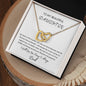 My Beautiful Daughter Necklace - Love Dad - Interlocking Hearts