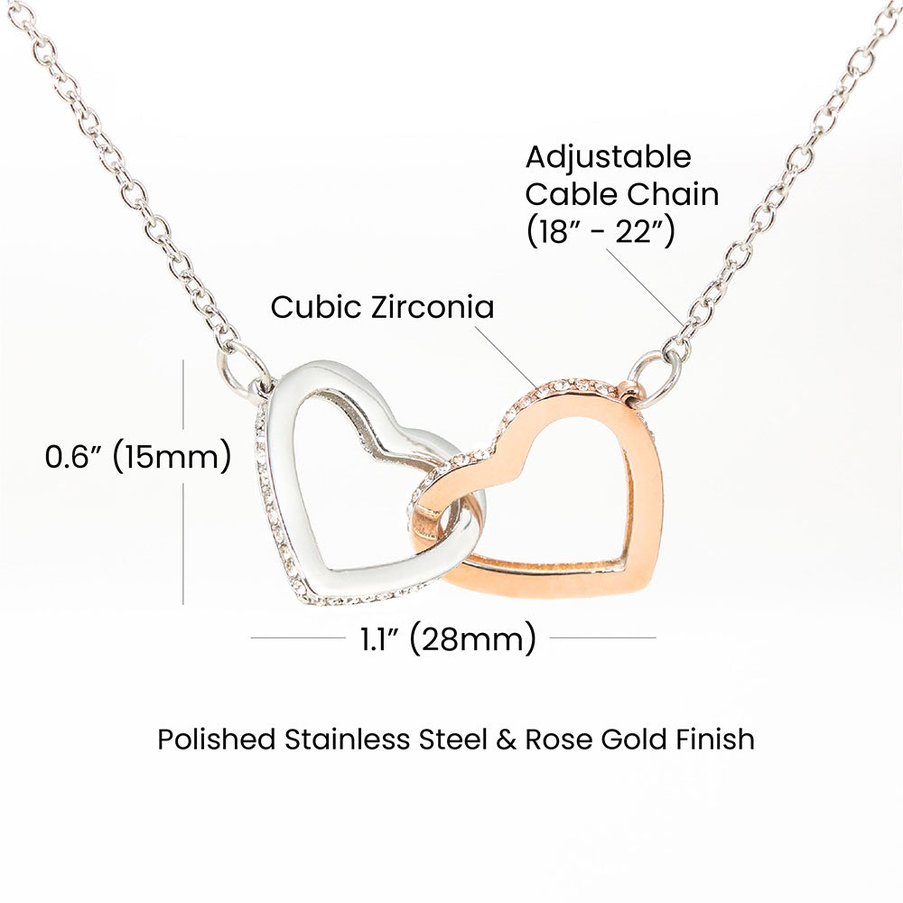 Our Beautiful Daughter - Interlocking Hearts Necklace
