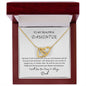 My Beautiful Daughter Necklace - Love Dad - Interlocking Hearts