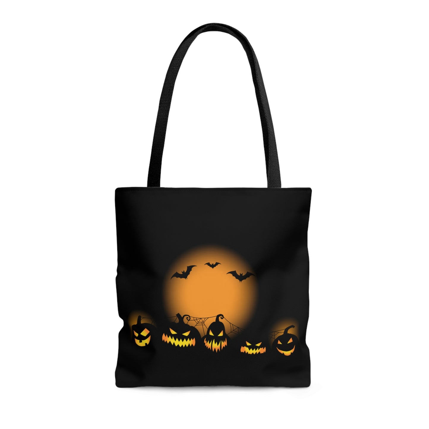 Spooky Jack O'Lanters Halloween Tote Bag | Kids Trick or Treat Candy Tote